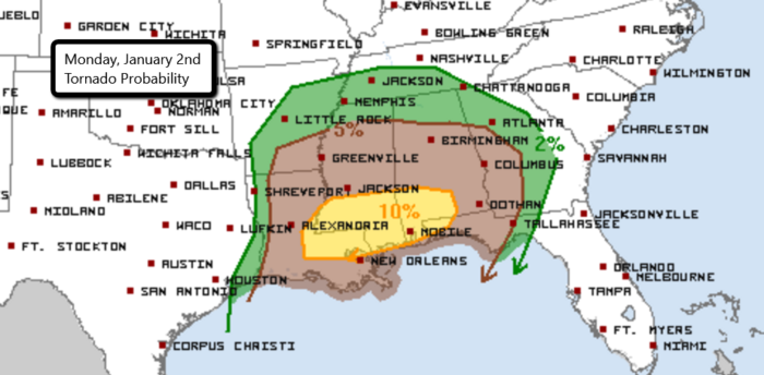 Enhanced Risk of Severe Weather for Gulf Coast States